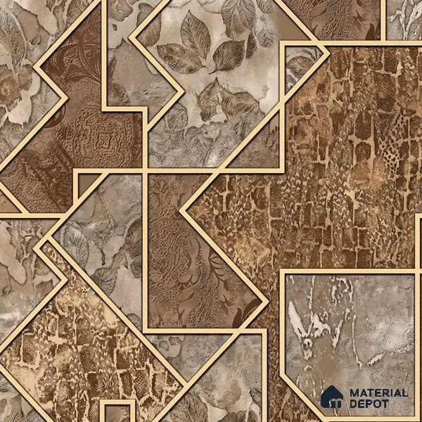 WK100-33 | 10 Meter x 21 Inches Patterned Look Wallpaper - 57.41 Sq. Ft. | Minimum 15% wastage during installation