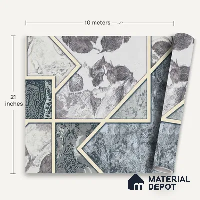 WK100-30 | 10 Meter x 21 Inches Patterned Look Wallpaper - 57.41 Sq. Ft. | Minimum 15% wastage during installation