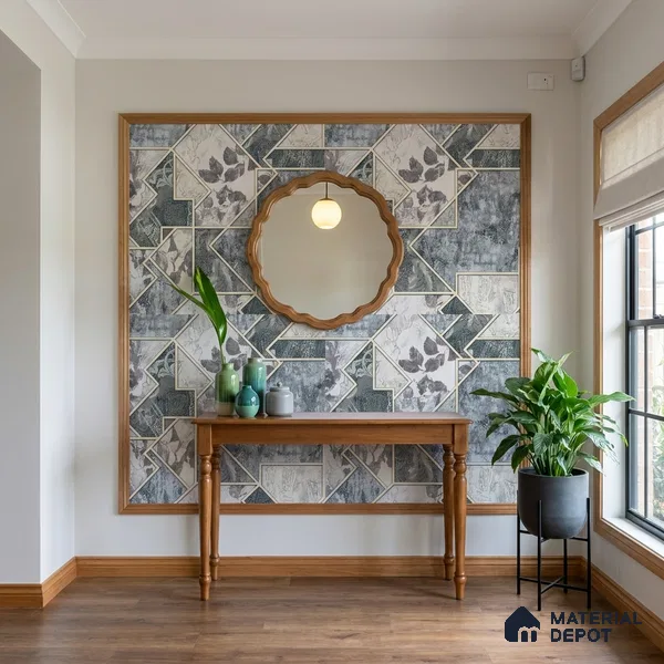 WK100-30 | 10 Meter x 21 Inches Patterned Look Wallpaper - 57.41 Sq. Ft. | Minimum 15% wastage during installation