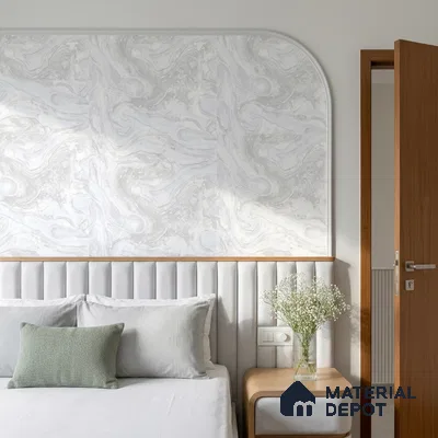 WK100-35 | 10 Meter x 21 Inches Marble Look Wallpaper - 57.41 Sq. Ft. | Minimum 10% wastage during installation