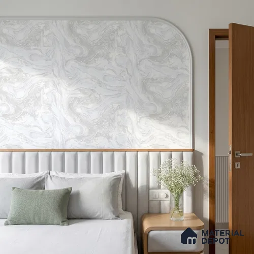 WK100-35 | 10 Meter x 21 Inches Marble Look Wallpaper - 57.41 Sq. Ft. | Minimum 10% wastage during installation