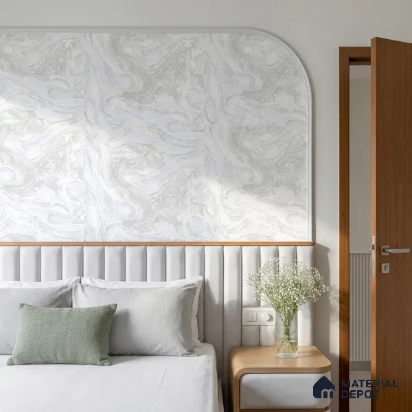 WK100-35 | 10 Meter x 21 Inches Marble Look Wallpaper - 57.41 Sq. Ft. | Minimum 10% wastage during installation