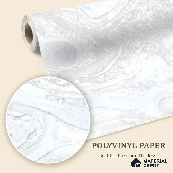 WK100-35 | 10 Meter x 21 Inches Marble Look Wallpaper - 57.41 Sq. Ft. | Minimum 10% wastage during installation