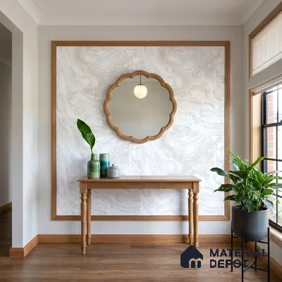 WK100-35 | 10 Meter x 21 Inches Marble Look Wallpaper - 57.41 Sq. Ft. | Minimum 10% wastage during installation