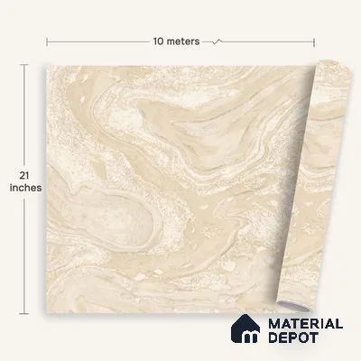 WK100-36 | 10 Meter x 21 Inches Marble Look Wallpaper - 57.41 Sq. Ft. | Minimum 10% wastage during installation