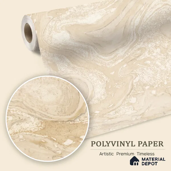 WK100-36 | 10 Meter x 21 Inches Marble Look Wallpaper - 57.41 Sq. Ft. | Minimum 10% wastage during installation