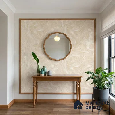 WK100-36 | 10 Meter x 21 Inches Marble Look Wallpaper - 57.41 Sq. Ft. | Minimum 10% wastage during installation