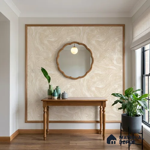 WK100-36 | 10 Meter x 21 Inches Marble Look Wallpaper - 57.41 Sq. Ft. | Minimum 10% wastage during installation