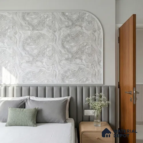 WK100-37 | 10 Meter x 21 Inches Marble Look Wallpaper - 57.41 Sq. Ft. | Minimum 10% wastage during installation