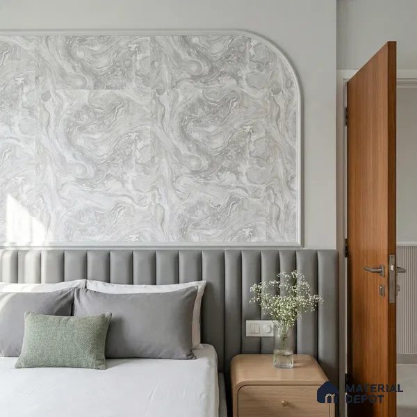 WK100-37 | 10 Meter x 21 Inches Marble Look Wallpaper - 57.41 Sq. Ft. | Minimum 10% wastage during installation