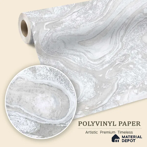 WK100-37 | 10 Meter x 21 Inches Marble Look Wallpaper - 57.41 Sq. Ft. | Minimum 10% wastage during installation