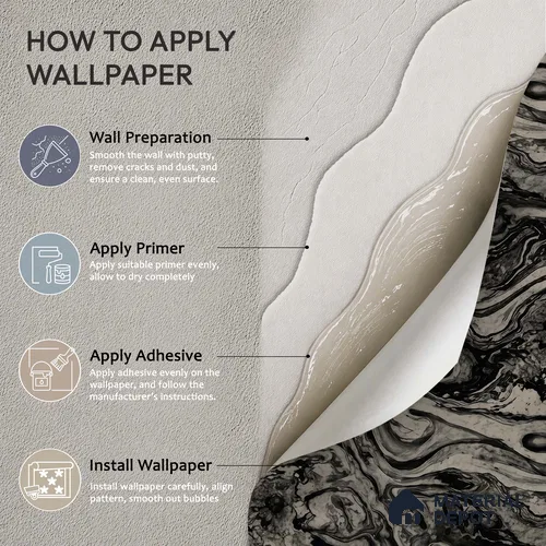 WK100-34 | 10 Meter x 21 Inches Marble Look Wallpaper - 57.41 Sq. Ft. | Minimum 10% wastage during installation