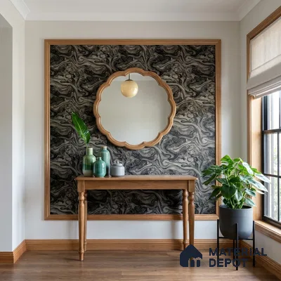 WK100-34 | 10 Meter x 21 Inches Marble Look Wallpaper - 57.41 Sq. Ft. | Minimum 10% wastage during installation