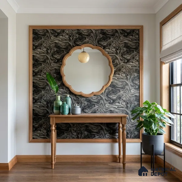 WK100-34 | 10 Meter x 21 Inches Marble Look Wallpaper - 57.41 Sq. Ft. | Minimum 10% wastage during installation