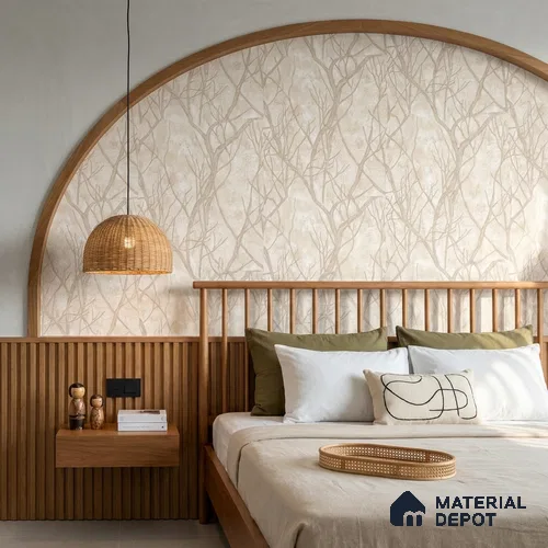 WK100-40 | 10 Meter x 21 Inches Nature Look Wallpaper - 57.41 Sq. Ft. | Minimum 15% wastage during installation