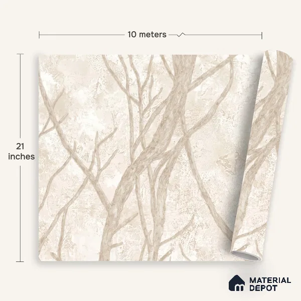 WK100-40 | 10 Meter x 21 Inches Nature Look Wallpaper - 57.41 Sq. Ft. | Minimum 15% wastage during installation