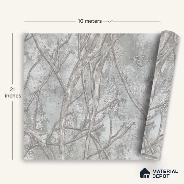WK100-41 | 10 Meter x 21 Inches Nature Look Wallpaper - 57.41 Sq. Ft. | Minimum 15% wastage during installation