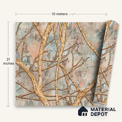 WK100-38 | 10 Meter x 21 Inches Nature Look Wallpaper - 57.41 Sq. Ft. | Minimum 15% wastage during installation