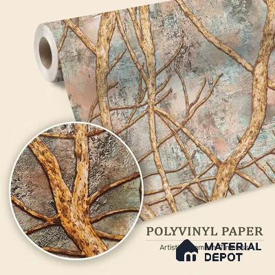 WK100-38 | 10 Meter x 21 Inches Nature Look Wallpaper - 57.41 Sq. Ft. | Minimum 15% wastage during installation