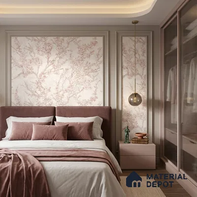 WK100-43 | 10 Meter x 21 Inches Florals Look Wallpaper - 57.41 Sq. Ft. | Minimum 15% wastage during installation