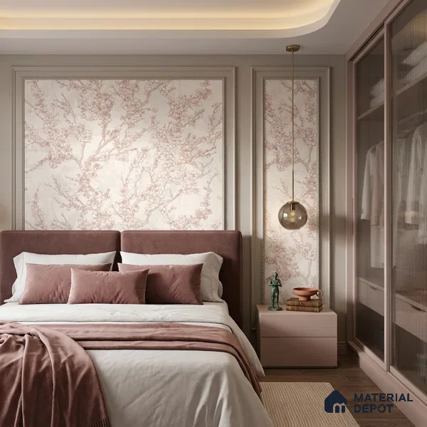WK100-43 | 10 Meter x 21 Inches Florals Look Wallpaper - 57.41 Sq. Ft. | Minimum 15% wastage during installation