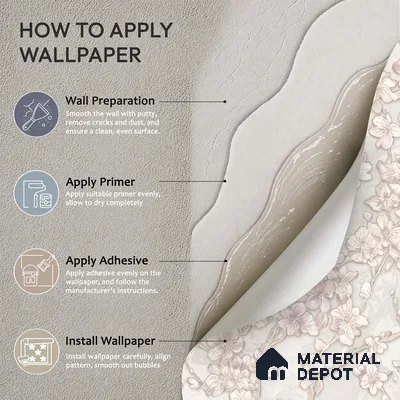 WK100-43 | 10 Meter x 21 Inches Florals Look Wallpaper - 57.41 Sq. Ft. | Minimum 15% wastage during installation