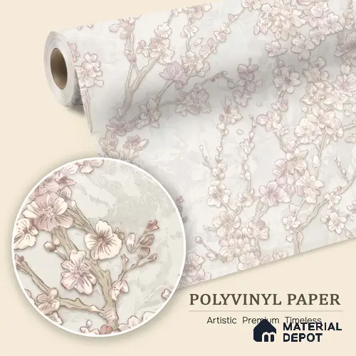 WK100-43 | 10 Meter x 21 Inches Florals Look Wallpaper - 57.41 Sq. Ft. | Minimum 15% wastage during installation