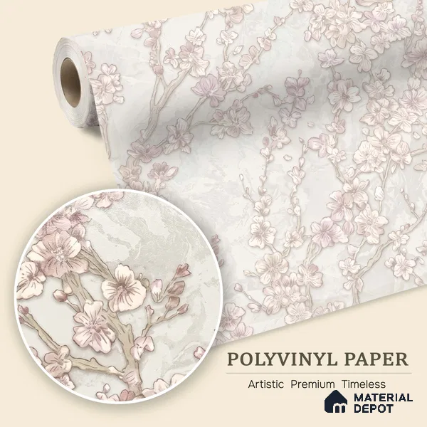 WK100-43 | 10 Meter x 21 Inches Florals Look Wallpaper - 57.41 Sq. Ft. | Minimum 15% wastage during installation