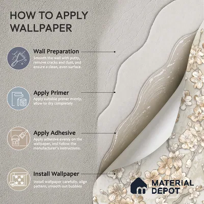 WK100-44 | 10 Meter x 21 Inches Florals Look Wallpaper - 57.41 Sq. Ft. | Minimum 15% wastage during installation