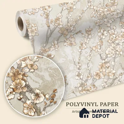 WK100-44 | 10 Meter x 21 Inches Florals Look Wallpaper - 57.41 Sq. Ft. | Minimum 15% wastage during installation
