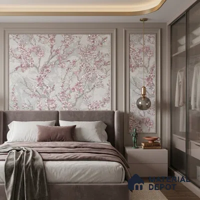 WK100-45 | 10 Meter x 21 Inches Florals Look Wallpaper - 57.41 Sq. Ft. | Minimum 15% wastage during installation