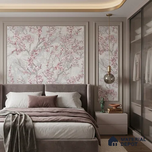 WK100-45 | 10 Meter x 21 Inches Florals Look Wallpaper - 57.41 Sq. Ft. | Minimum 15% wastage during installation