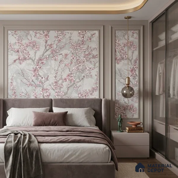 WK100-45 | 10 Meter x 21 Inches Florals Look Wallpaper - 57.41 Sq. Ft. | Minimum 15% wastage during installation