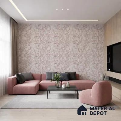 WK100-45 | 10 Meter x 21 Inches Florals Look Wallpaper - 57.41 Sq. Ft. | Minimum 15% wastage during installation