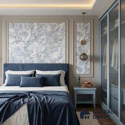 WK100-46 | 10 Meter x 21 Inches Florals Look Wallpaper - 57.41 Sq. Ft. | Minimum 15% wastage during installation