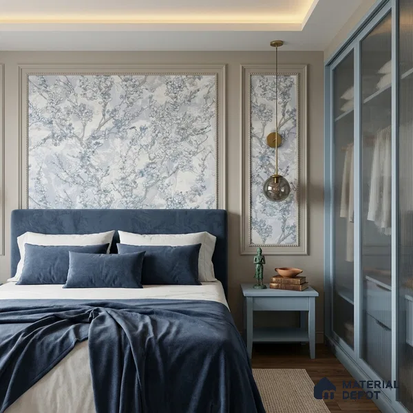 WK100-46 | 10 Meter x 21 Inches Florals Look Wallpaper - 57.41 Sq. Ft. | Minimum 15% wastage during installation