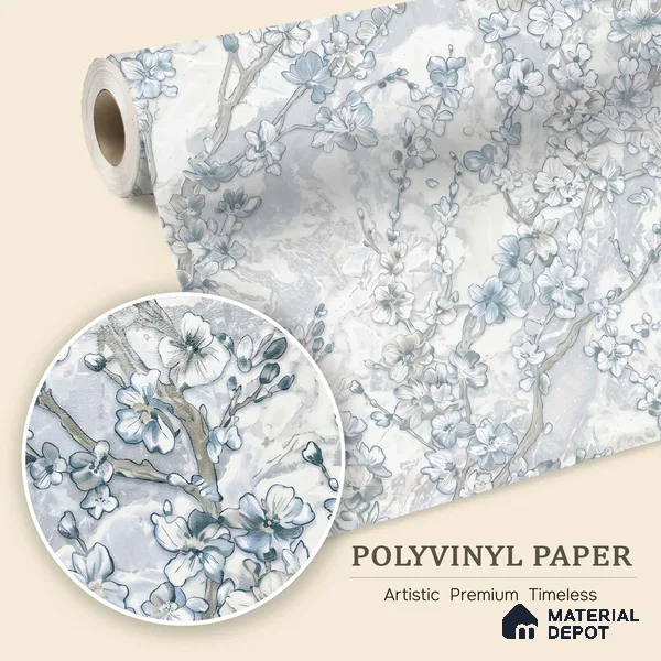 WK100-46 | 10 Meter x 21 Inches Florals Look Wallpaper - 57.41 Sq. Ft. | Minimum 15% wastage during installation
