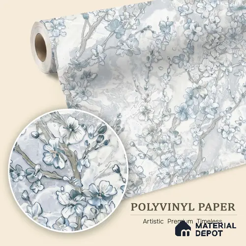WK100-46 | 10 Meter x 21 Inches Florals Look Wallpaper - 57.41 Sq. Ft. | Minimum 15% wastage during installation