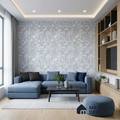 WK100-46 | 10 Meter x 21 Inches Florals Look Wallpaper - 57.41 Sq. Ft. | Minimum 15% wastage during installation
