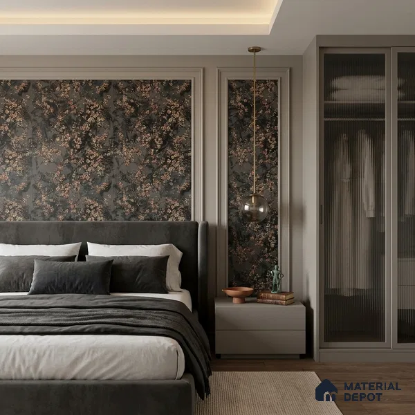 WK100-42 | 10 Meter x 21 Inches Florals Look Wallpaper - 57.41 Sq. Ft. | Minimum 15% wastage during installation