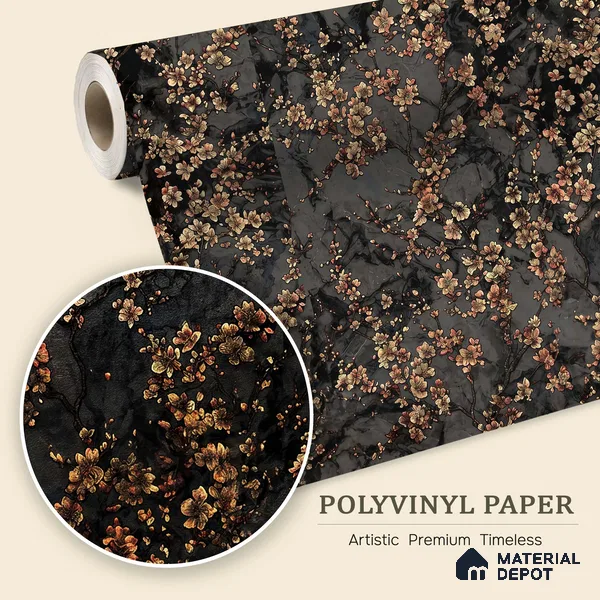 WK100-42 | 10 Meter x 21 Inches Florals Look Wallpaper - 57.41 Sq. Ft. | Minimum 15% wastage during installation