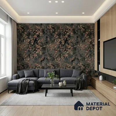 WK100-42 | 10 Meter x 21 Inches Florals Look Wallpaper - 57.41 Sq. Ft. | Minimum 15% wastage during installation