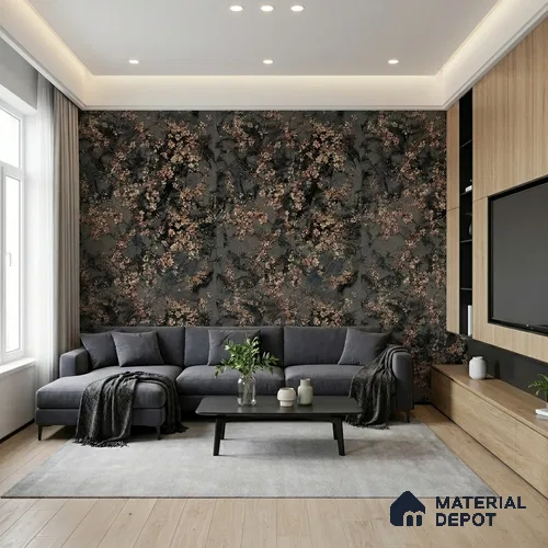 WK100-42 | 10 Meter x 21 Inches Florals Look Wallpaper - 57.41 Sq. Ft. | Minimum 15% wastage during installation