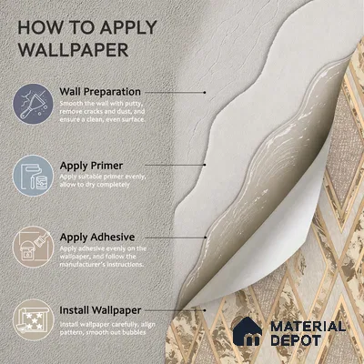 WK100-49 | 10 Meter x 21 Inches Geometric Look Wallpaper - 57.41 Sq. Ft. | Minimum 15% wastage during installation
