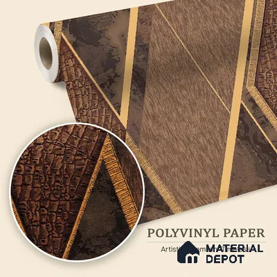 WK100-50 | 10 Meter x 21 Inches Geometric Look Wallpaper - 57.41 Sq. Ft. | Minimum 15% wastage during installation