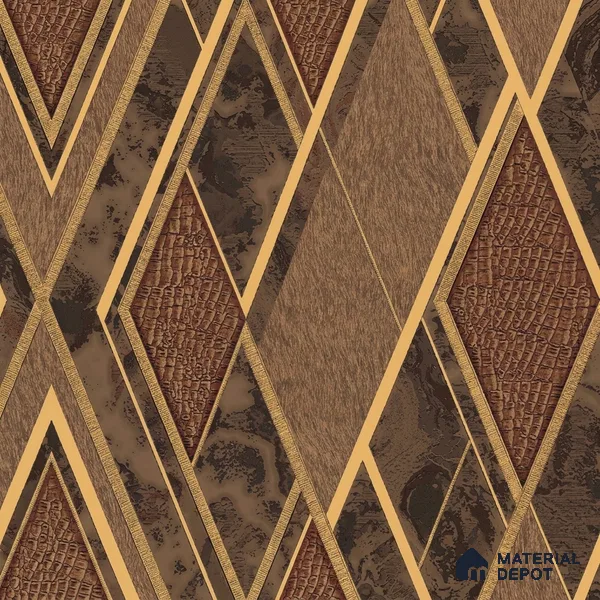 WK100-50 | 10 Meter x 21 Inches Geometric Look Wallpaper - 57.41 Sq. Ft. | Minimum 15% wastage during installation