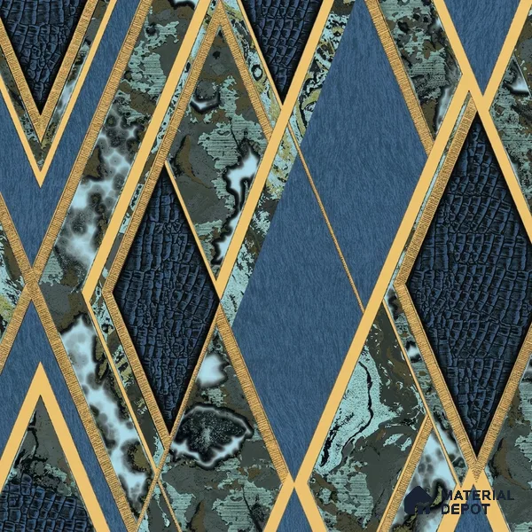 WK100-47 | 10 Meter x 21 Inches Geometric Look Wallpaper - 57.41 Sq. Ft. | Minimum 15% wastage during installation