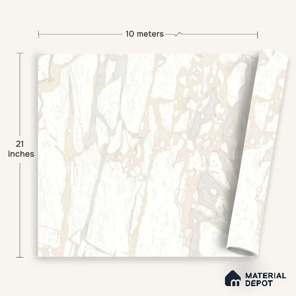 WK100-52 | 10 Meter x 21 Inches Patterned Look Wallpaper - 57.41 Sq. Ft. | Minimum 15% wastage during installation
