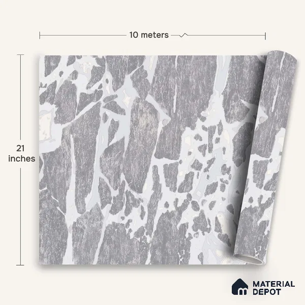 WK100-53 | 10 Meter x 21 Inches Patterned Look Wallpaper - 57.41 Sq. Ft. | Minimum 15% wastage during installation