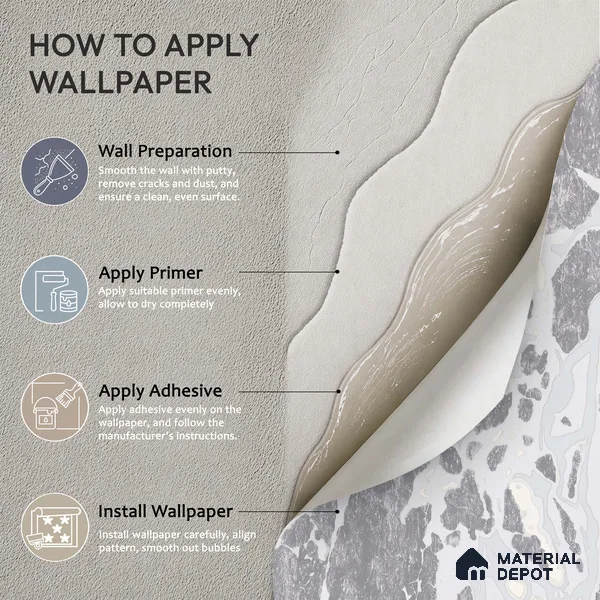 WK100-53 | 10 Meter x 21 Inches Patterned Look Wallpaper - 57.41 Sq. Ft. | Minimum 15% wastage during installation
